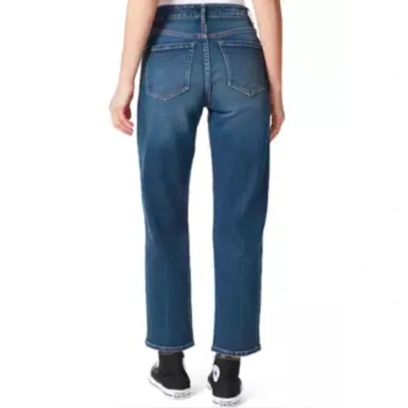 NWT [Frayed] High Rise Distressed Straight Leg Denim Jeans Women’s Size 29 - Picture 4 of 8